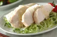 レンジ蒸し鶏
