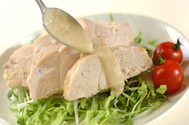 レンジ蒸し鶏の作り方の手順10