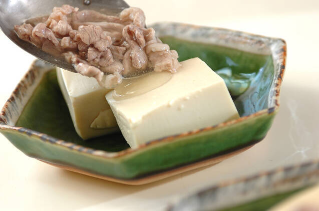 豆腐の豚肉あんかけの作り方の手順4
