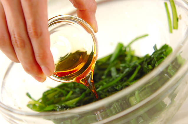 菊菜のナムルの作り方の手順2