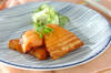 タケノコと鮭の重ね焼きの作り方の手順