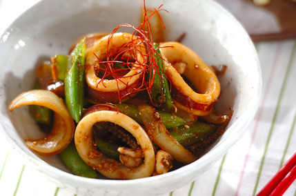 イカの韓国炒め