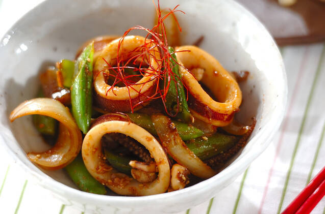 イカの韓国炒め