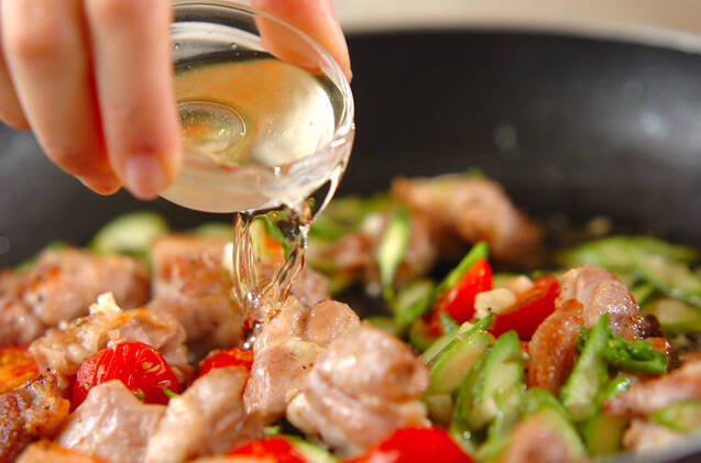 ペッパーチキンパスタの作り方の手順3