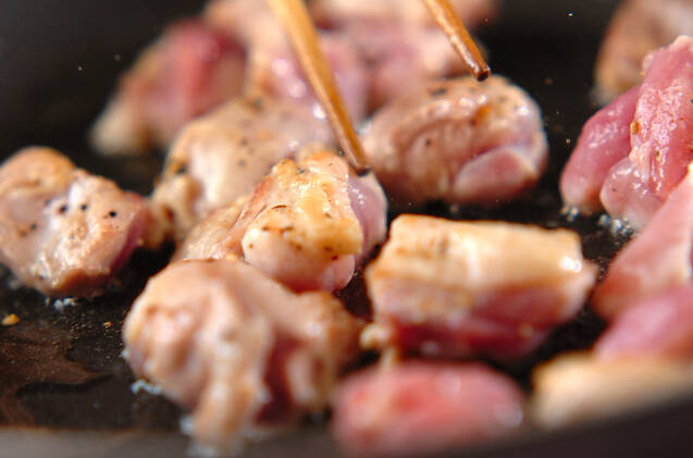 ペッパーチキンパスタの作り方の手順2