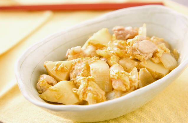 鶏ジャガのさっぱり卵とじ