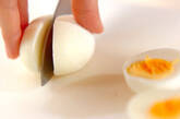 肉巻き卵の甘酢あんかけの作り方1