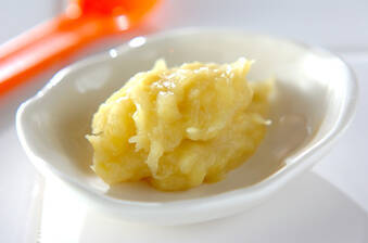 バナナとサツマイモのマッシュ