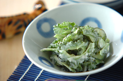 ゴーヤとキュウリのマヨ和え