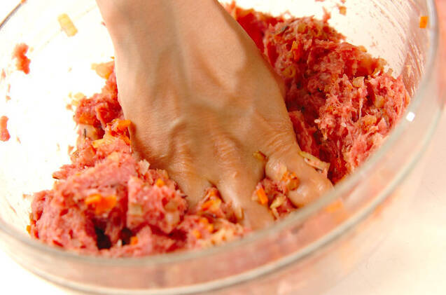 ピザ風ハンバーグの作り方の手順3
