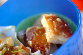 さつま揚げのからしマヨ和え