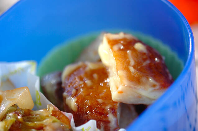 さつま揚げのからしマヨ和え