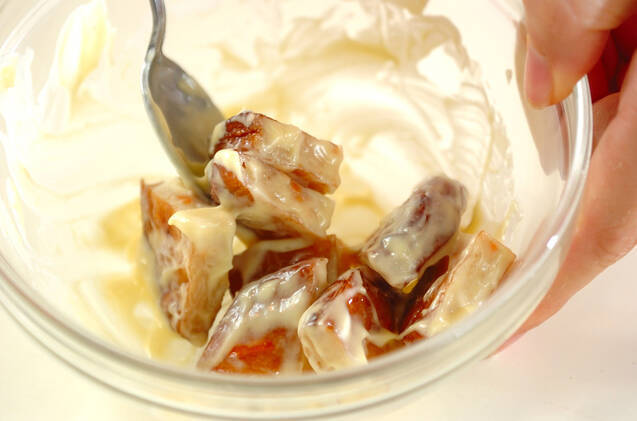 さつま揚げのからしマヨ和えの作り方の手順2