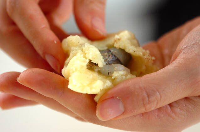 ポテトサラダのエビフライの作り方の手順3