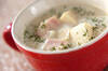 高野豆腐のミルクスープの作り方の手順