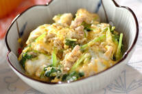 ミツバの卵とじ