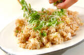 ネギトロチャーハンの作り方3
