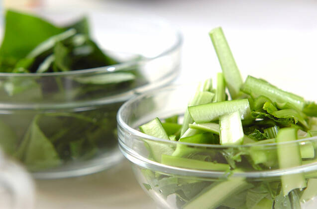 青菜のサッと煮の作り方の手順1