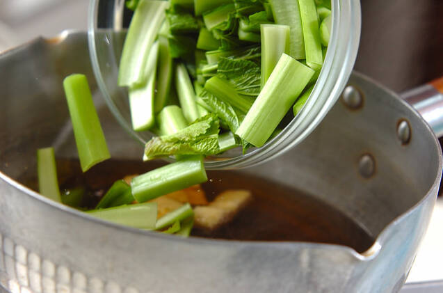 青菜のサッと煮の作り方の手順4