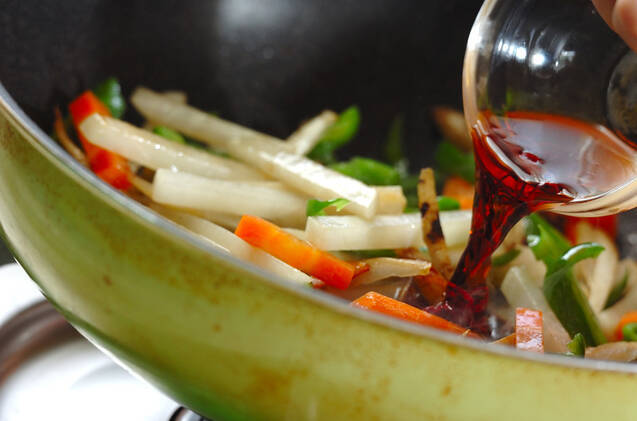 たっぷり根菜のきんぴらの作り方の手順6