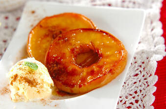 リンゴのソテー