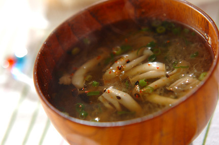 シメジのサッパリおろしスープ