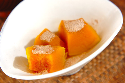 カボチャのシナモンがけ