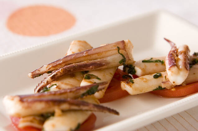 イカのショウガ炒め