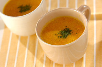 ニンジンのココナッツミルクスープ