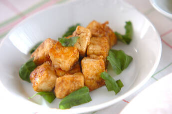 豆腐のバルサミコソテー