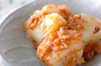 ジャガイモ梅肉和え