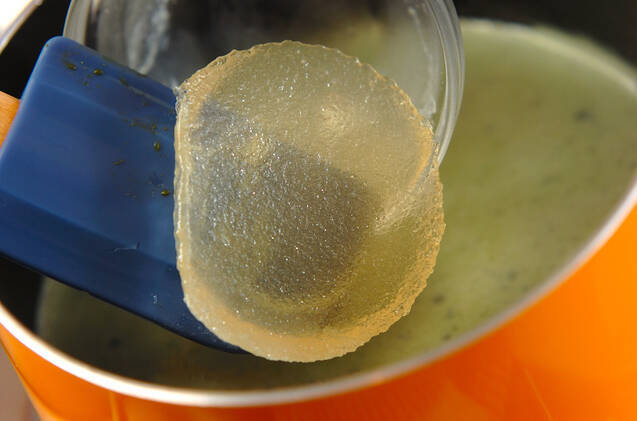 抹茶プリンの作り方の手順3