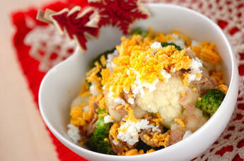 ブロッコリーとカリフラワーのサラダ