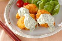 ふんわりイカ団子