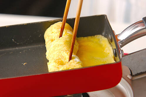 ほうれん草入り卵ロールの作り方の手順3