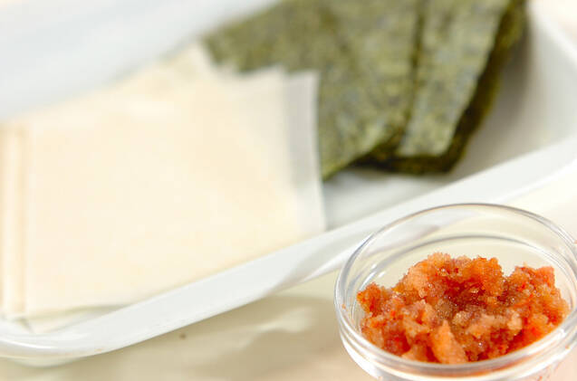 パリパリ明太子の作り方の手順1