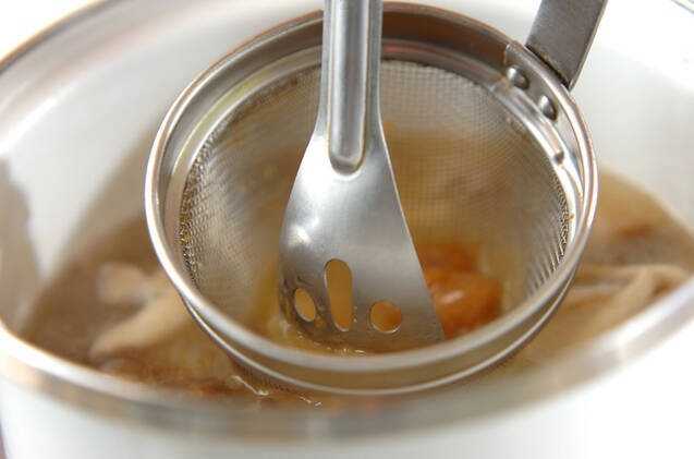 キノコ豚汁の作り方の手順4