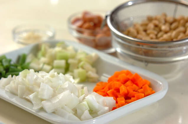 大豆チリコンカンの作り方の手順1