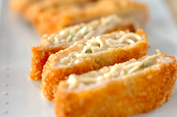 モヤシと薄切り肉のカツ