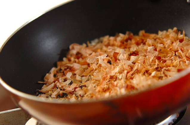 コンニャクのおかか炒めの作り方の手順3