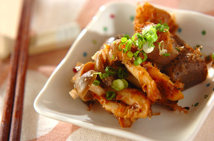 コンニャクのおかか炒め