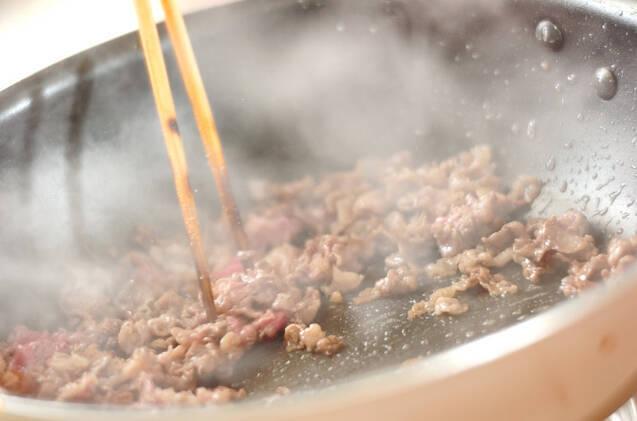 シンプル牛しそチャーハンの作り方の手順5