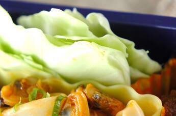 キャベツのもろみみそ添え