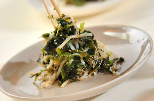 モヤシとワカメの簡単和え物の作り方の手順4