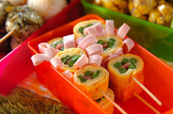 卵のフラワーロール