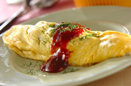 ひき肉のオムレツ