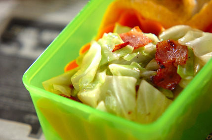 キャベツのペペロンチーノ