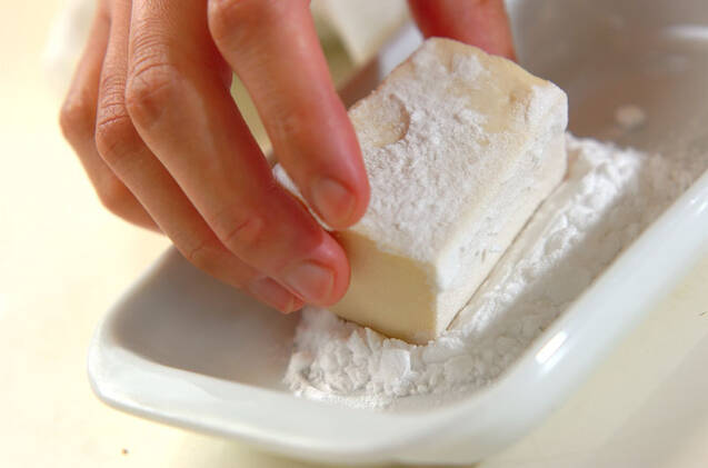 カリっ！ふわ！揚げ出し豆腐の野菜たっぷりあんかけの作り方の手順8