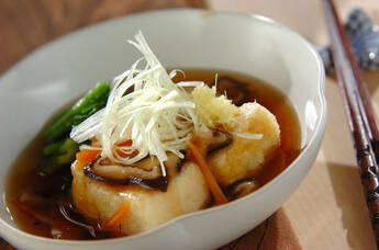 カリっ！ふわ！揚げ出し豆腐の野菜たっぷりあんかけ