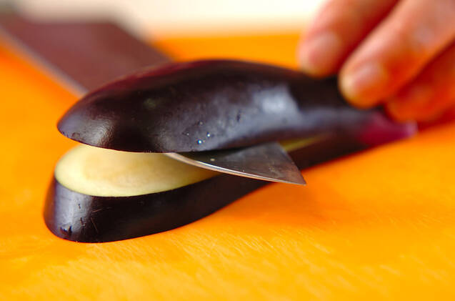 ゴママヨソースがけナスのはさみ揚げの作り方の手順1